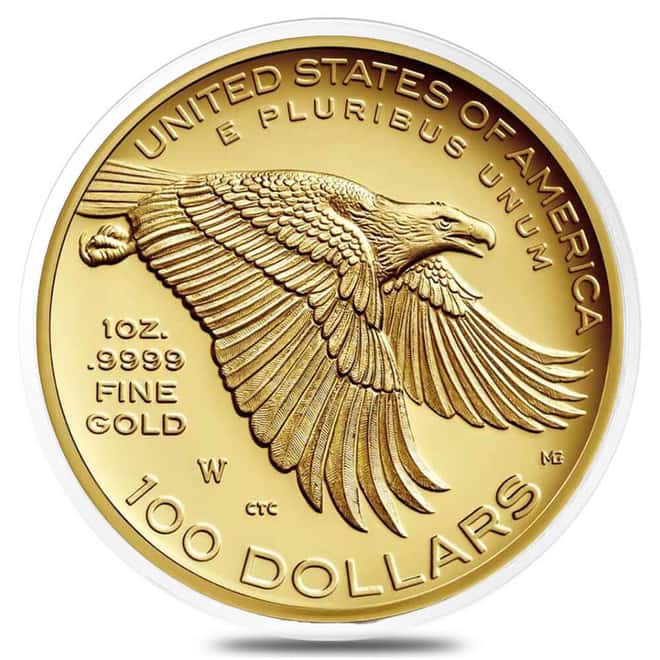 2017-W 1 oz $100 American Liberty High Relief Proof Gold Coin (in Cap)