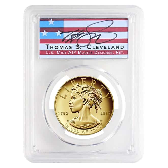 2017-W 1 oz $100 American Liberty High Relief Proof Gold Coin PCGS PF 70 (Cleveland)