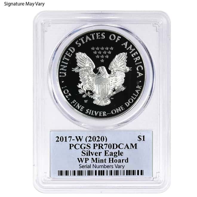 2017-W 1 oz Proof Silver American Eagle PCGS PF 70 DCAM (Jim Peed)