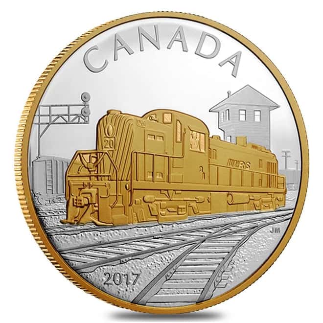 2017 1 oz Silver Canada Locomotives Across Canada RS 20 Proof Coin (w/Box & COA)