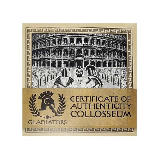 2017 2 oz Silver Colosseum - Gladiators Solomon Islands Antiqued Coin .999 Fine (w/Box & COA)