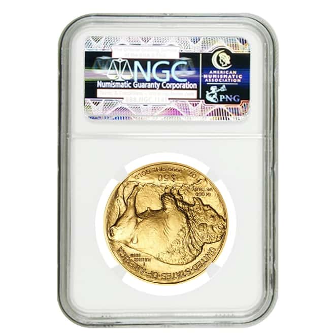 2017 1 oz $50 Gold American Buffalo NGC MS 70