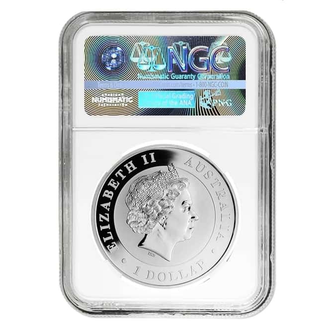 2017 1 oz Silver Australian Wedge-Tailed Eagle Perth Mint NGC MS 70 (J. Mercanti Sign Label)