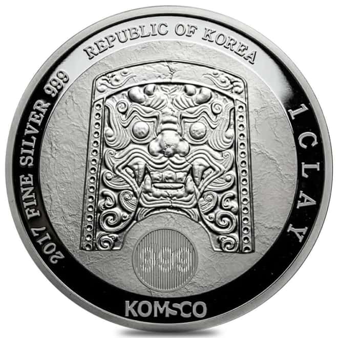 2017 1 oz South Korea Silver ZI:SIN Gallus Proof Medal (w/Box & COA)