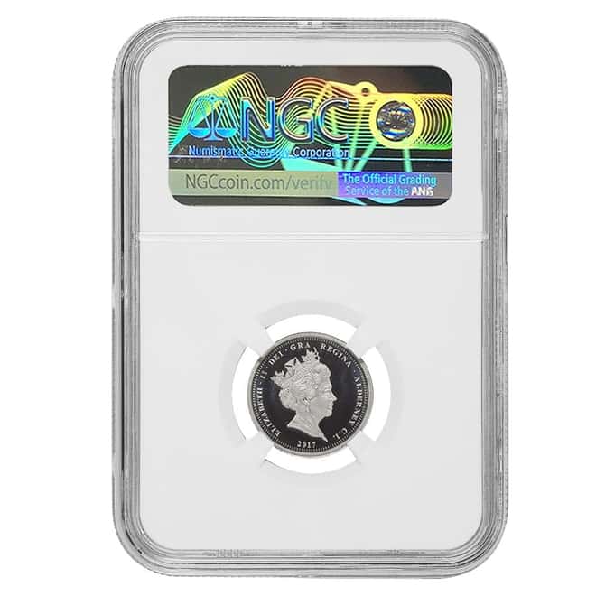 2017 Alderney Platinum Half Sovereign NGC PF 70 UCAM