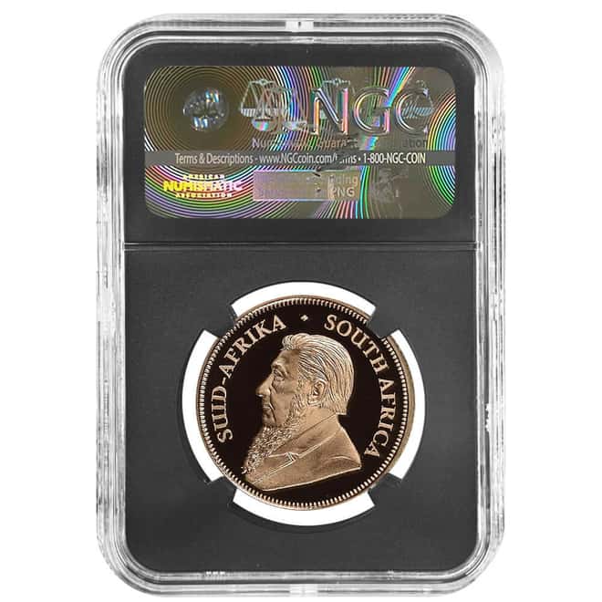 2017 South Africa 1 oz Proof Gold Krugerrand 50th Ann. NGC PF 70 UCAM FR w/Box & COA (Tumi Tsehlo)