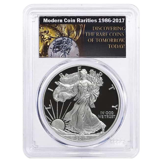 2017-W 1 oz Proof Silver American Eagle PCGS PF 70 DCAM FDOI
