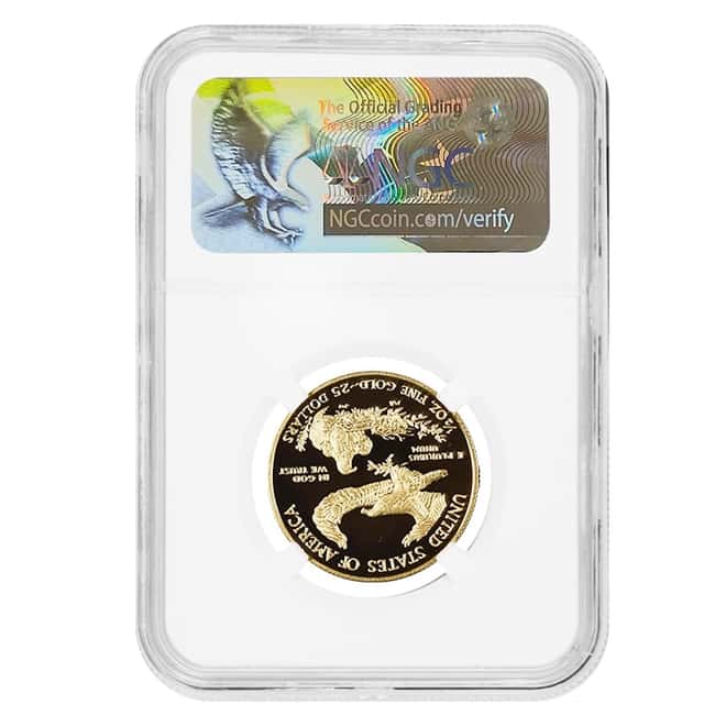 2017 W 1/2 oz $25 Proof Gold American Eagle NGC PF 70 UCAM ER (John M. Mercanti Sign)