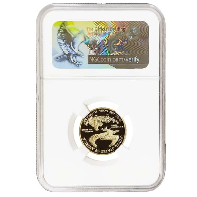 2017 W 1/4 oz $10 Proof Gold American Eagle NGC PF 70 UCAM ER (John M. Mercanti Sign)