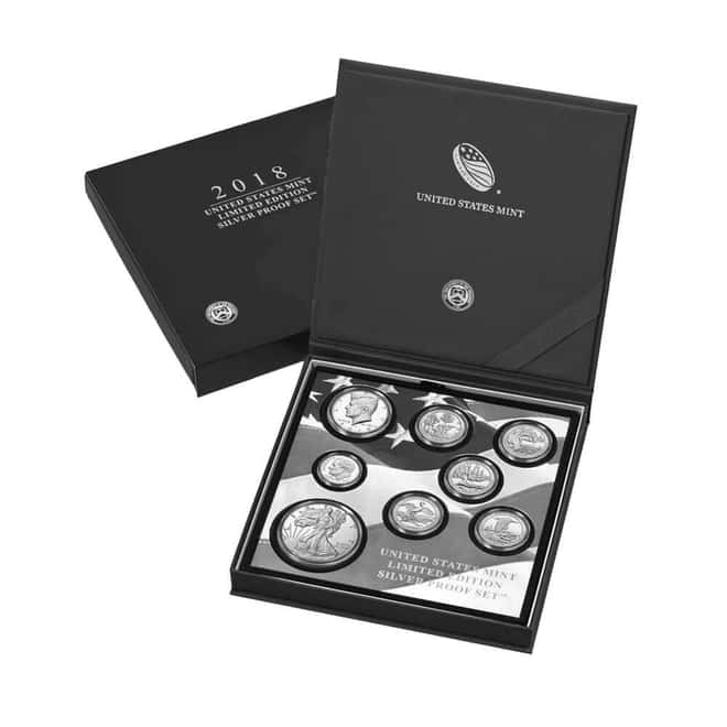 2018-S US Mint Limited Edition Silver Proof 8-Coin Set (w/Box and COA)