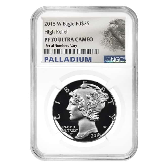 2018-W 1 oz Proof Palladium American Eagle NGC PF 70 UCAM