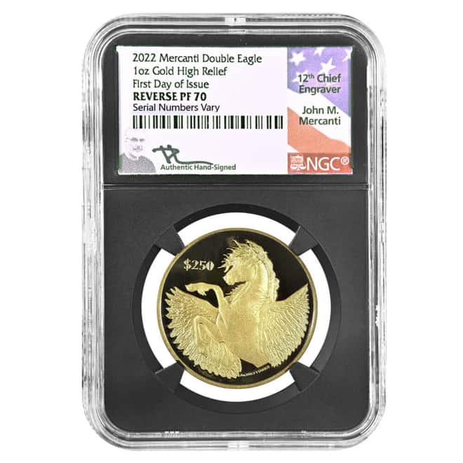 2018 1 oz British Virgin Islands Pegasus Proof Gold Coin NGC PF 70 UCAM FR