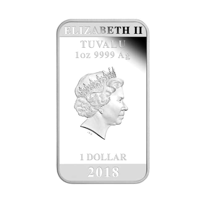 2018 1 oz Colorized Silver Chinese Wedding Coin Bar Australian Perth Mint (w/Box & COA)