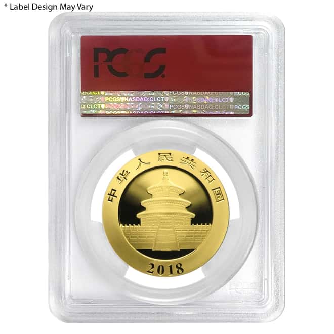 2018 30 Gram Chinese Gold Panda 500 Yuan PCGS MS 69 First Strike