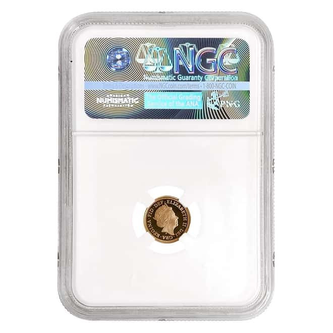 2018 Great Britain Proof Gold British Quarter Sovereign Sapphire Anniv. Privy NGC PF 70 UCAM