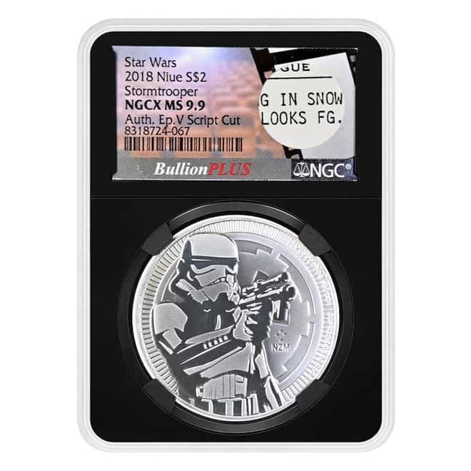 2018 Niue 1 oz Star Wars Stormtrooper Silver Coin NGCX MS 9.9