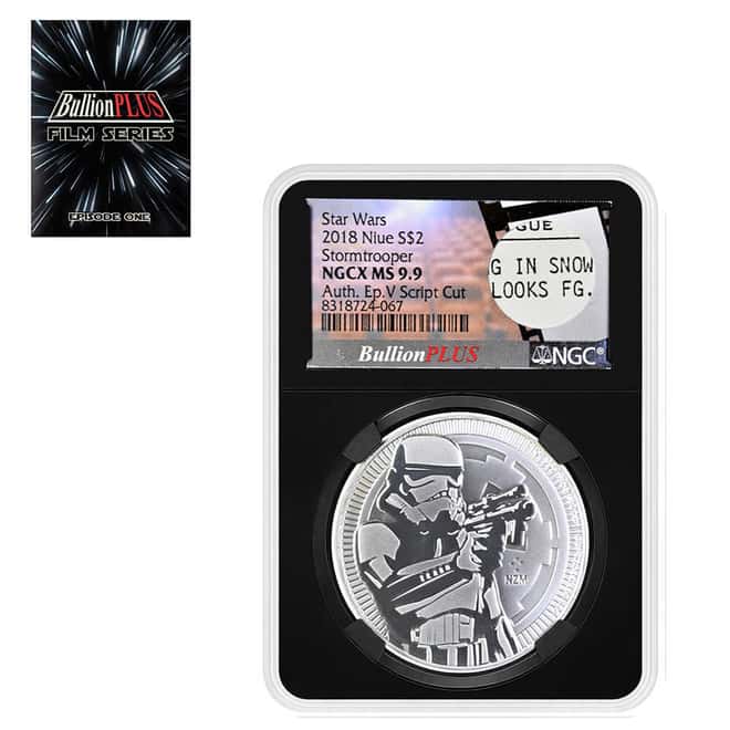 2018 Niue 1 oz Star Wars Stormtrooper Silver Coin NGCX MS 9.9
