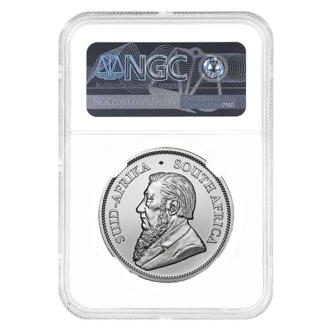 2018 South Africa 1 oz Silver Krugerrand NGC MS 70 FD (Ed Harbuz)