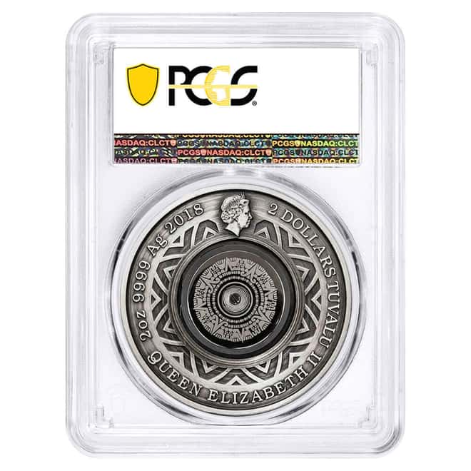 2018 Tuvalu 2 oz Silver Antique Thermometer PCGS PF 70 FDOI