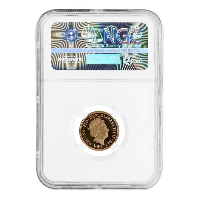 2018 Great Britain Proof Gold British Half Sovereign Sapphire Anniv. Privy NGC PF 70 UCAM