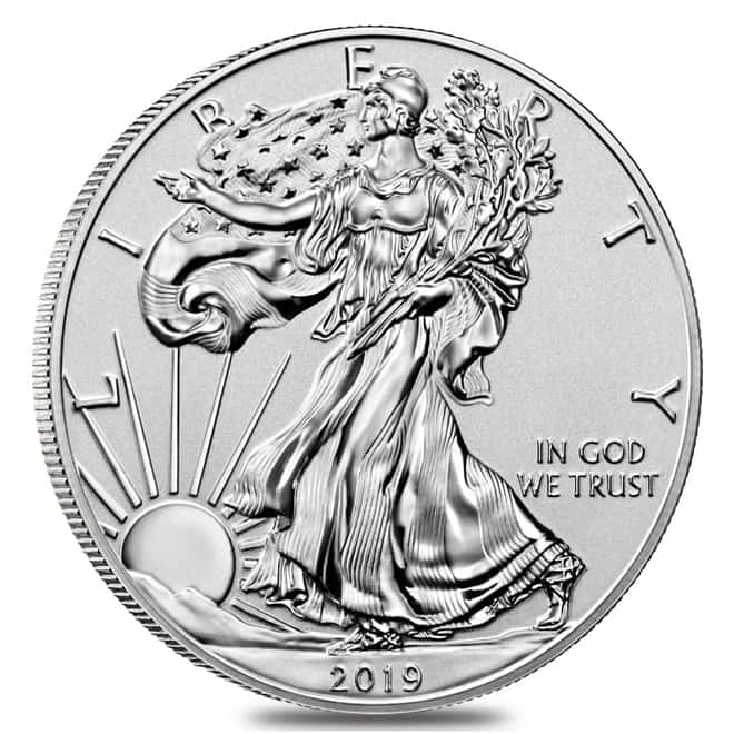 2019-S 1 oz Enhanced Reverse Proof Silver American Eagle (w/Box & COA)