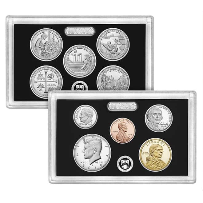 2019-S US Mint Proof Silver Set (w/Lincoln "W" Reverse Proof Penny)