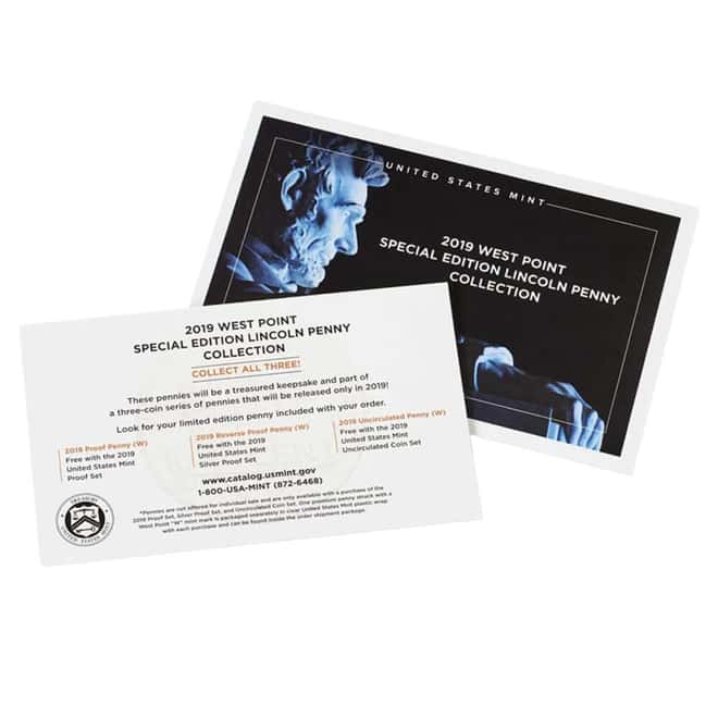 2019-S US Mint Proof Silver Set (w/Lincoln "W" Reverse Proof Penny)