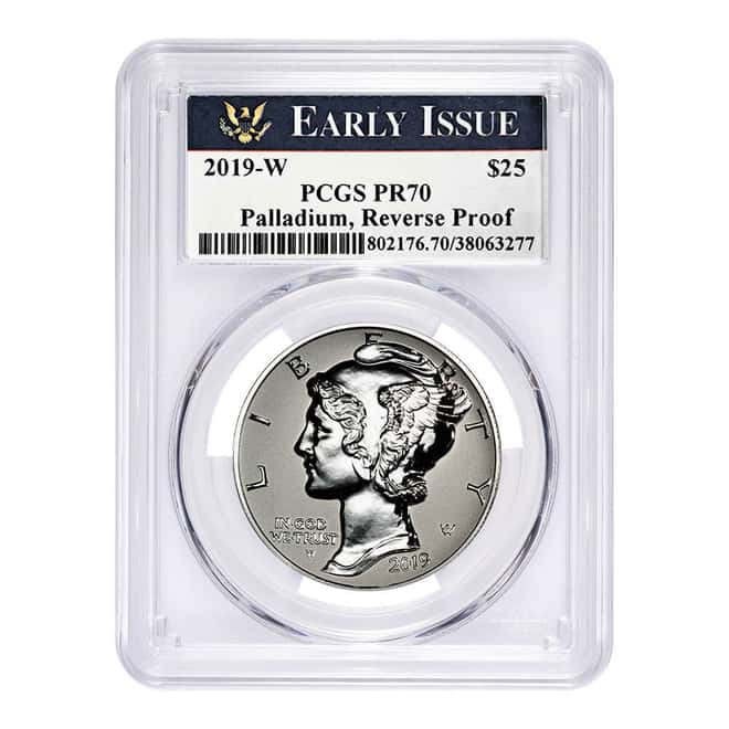 2019-W 1 oz Reverse Proof Palladium American Eagle PCGS PF 70 Early Issue