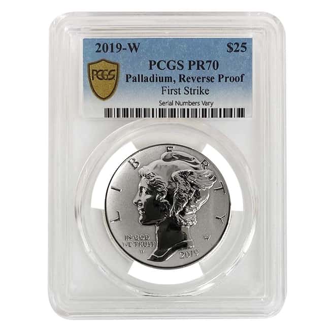 2019-W 1 oz Reverse Proof Palladium American Eagle PCGS PF 70 FS (Shield Label)