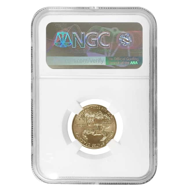 2019 1/4 oz $10 Gold American Eagle NGC MS 70 (Don Everhart Sign)
