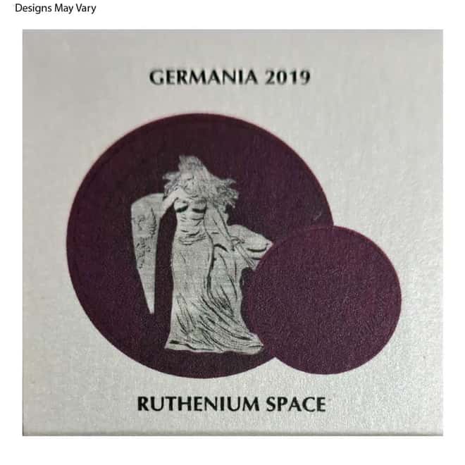 2019 1 oz Germania Ruthenium Space Pink Silver Coin (Random Design)