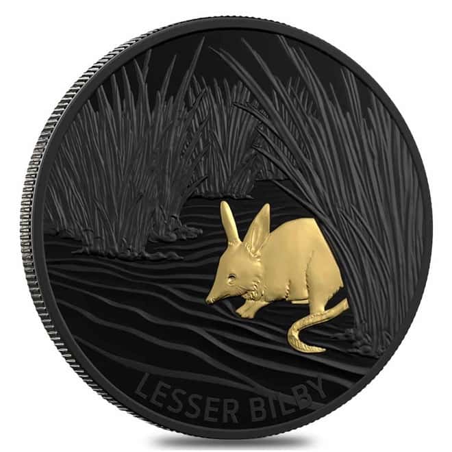 2019 1 oz Proof Silver Lesser Bilby Royal Australian Mint Coin (w/Box & COA)