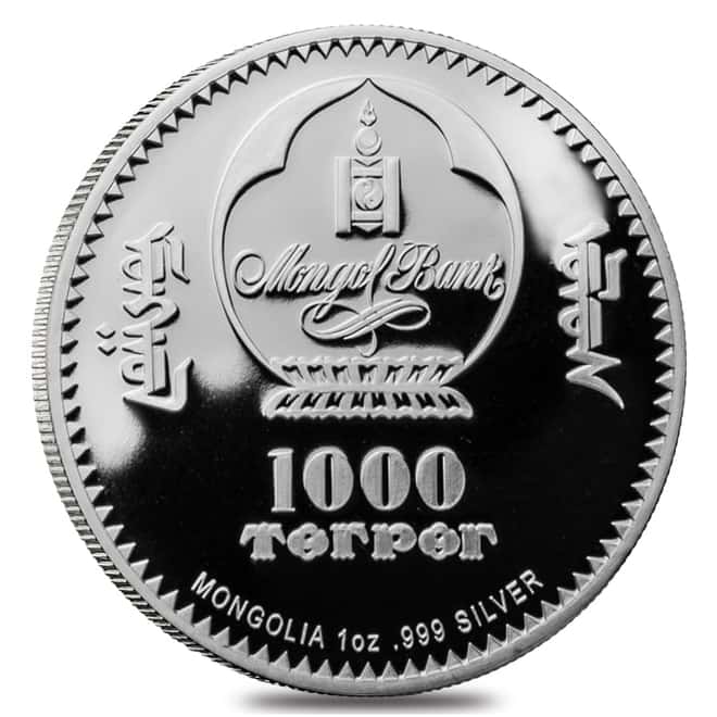 2019 1 oz Silver Karl Marx - Revolutionaries Mongolia Proof Coin (w/Box & COA)