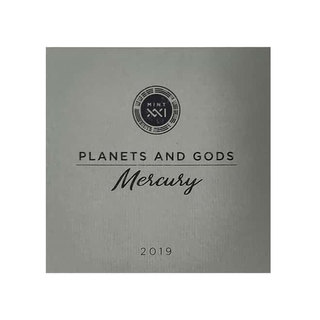 2019 Cameroon 3 oz Silver Mercury - Planets and Gods High Relief Coin (w/Box & COA)