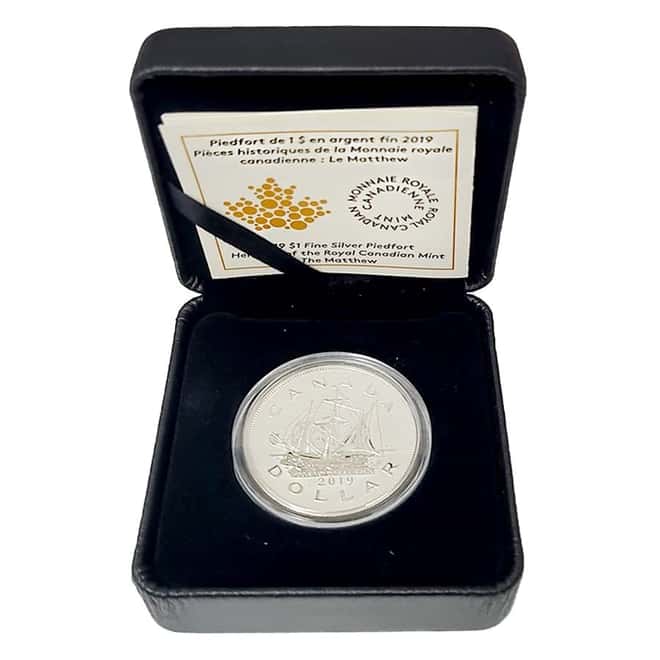 2019 Canada 1 oz Silver Piedfort The Matthew Coin (w/Box & COA)