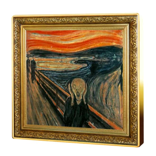 2019 Niue 1 oz Colorized Silver The Scream Edvard Munch Coin (w/Box & COA)
