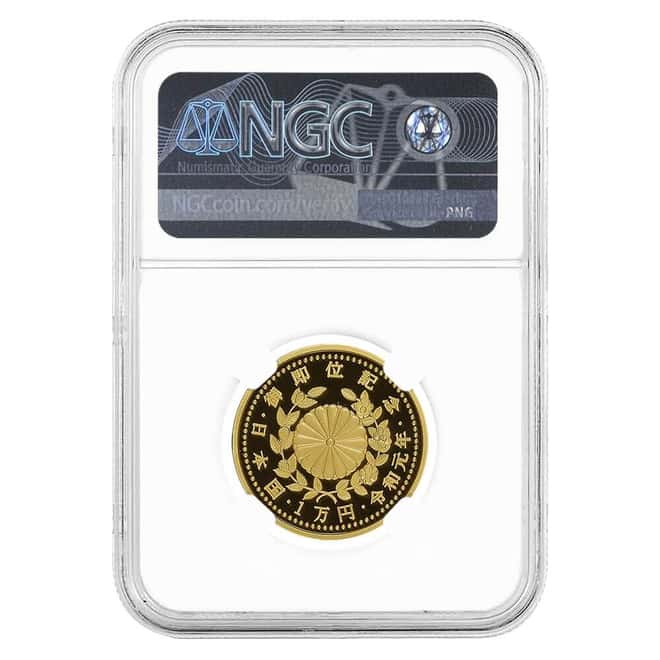 2019 (R1) Japan Emperor Naruhito 10,000 Yen Gold Coin NGC PF 70 UCAM FDOI
