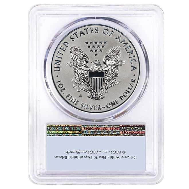 2019-S 1 oz Enhanced Reverse Proof Silver American Eagle PCGS PF 70 FS