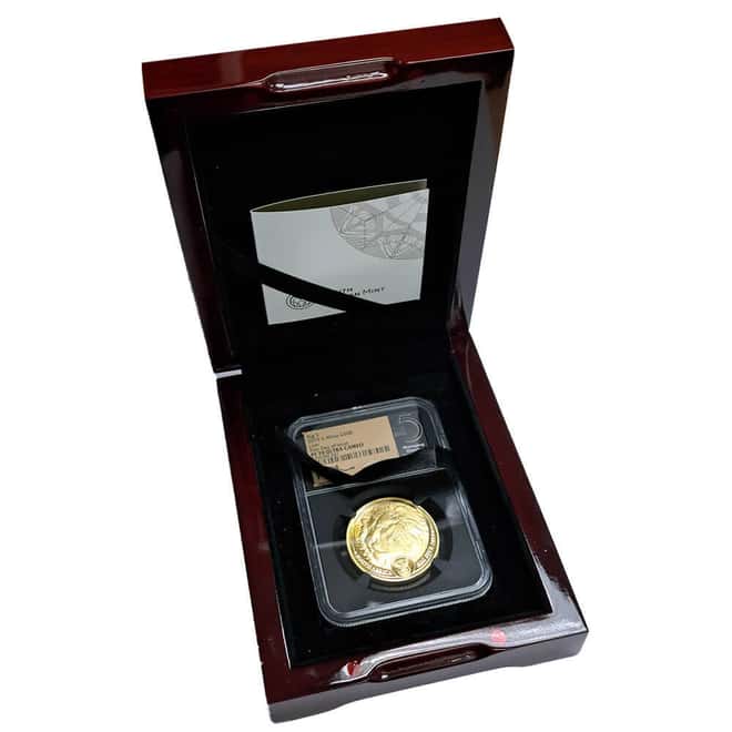 2019 South Africa 1 oz Proof Gold Big 5 Lion NGC PF 70 FD Tumi Tsehlo (w/Box & COA)