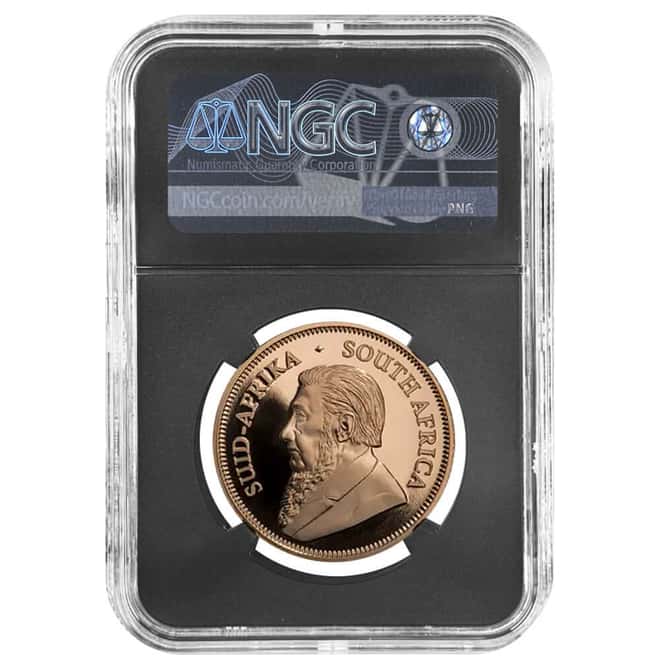 2019 South Africa 1 oz Proof Gold Krugerrand Big 5 Lion Privy NGC PF 70 FD Tumi Tsehlo (w/Box)