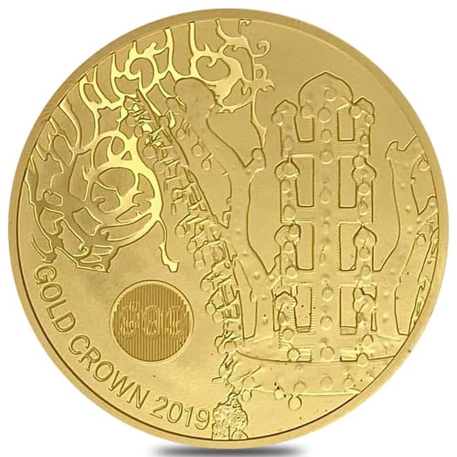 2019 South Korea 1 oz Gold Crown BU .999 Fine