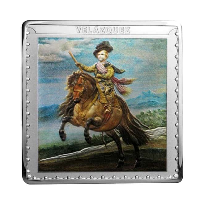 2019 Spain 1 oz Colorized Silver Velazquez - Prince Baltasar Coin (w/Box & COA)