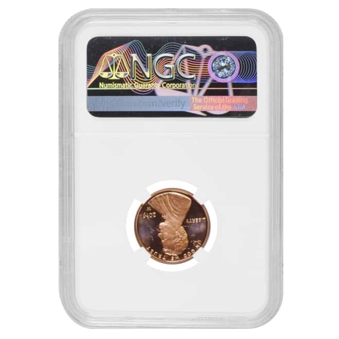 2019 W Proof Lincoln Penny Cent Comm. NGC PF 68 UCAM Mint Error (Obv Struck Thru)