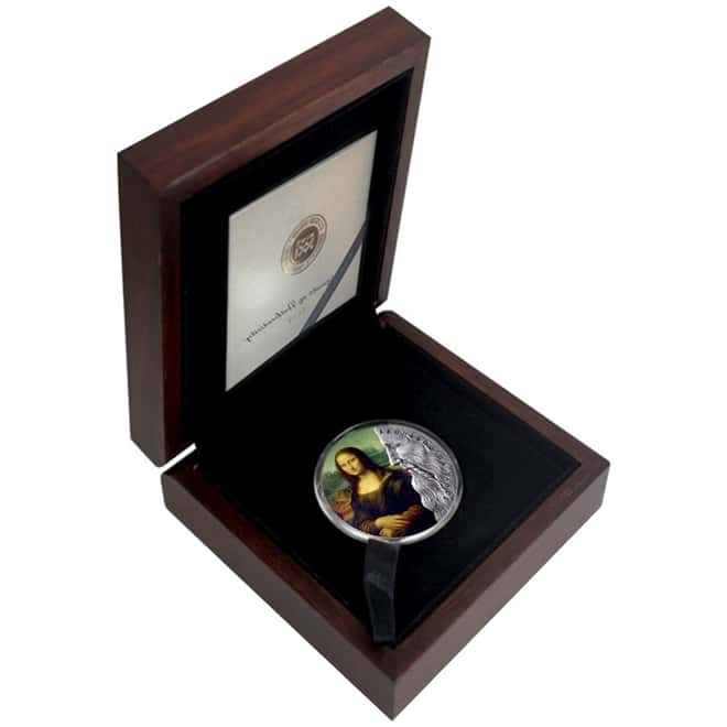 2019 Ghana 2 oz Silver Leonardo Da Vinci - World's Greatest Artists Coin (w/Box & COA)
