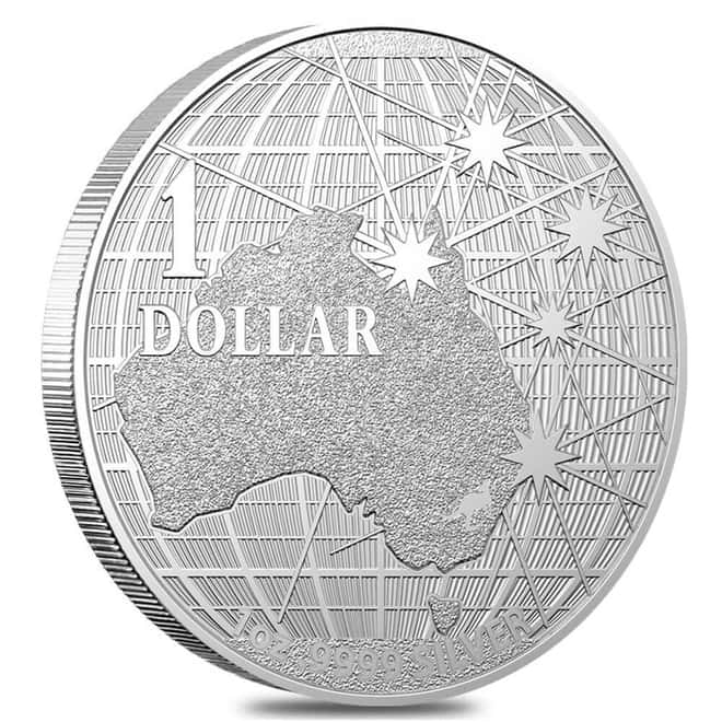 2020 Australia 1 oz Beneath the Southern Skies Silver Coin BU