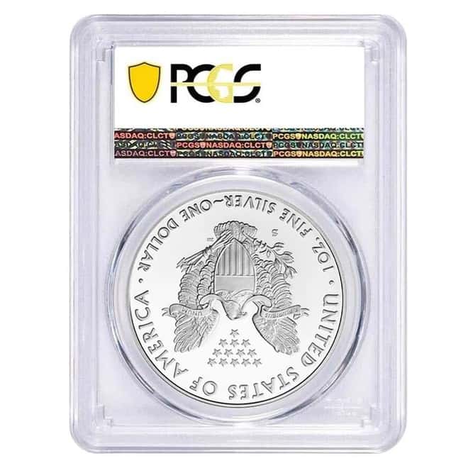 2020-S 1 oz Proof Silver American Eagle PCGS PF 70 DCAM First Strike (SF Label)