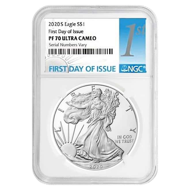 2020-S 1 oz Proof Silver American Eagle NGC PF 70 UCAM FDOI
