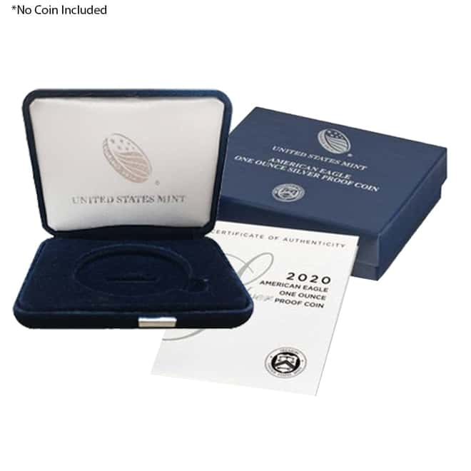 NO COIN - 2020-S 1 oz Proof Silver American Eagle (OEM Box & COA)