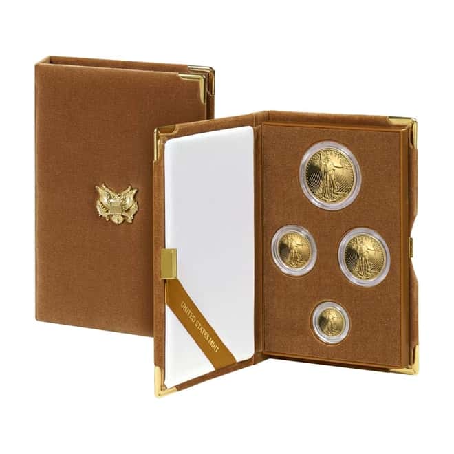 2020-W 1.85 oz Proof Gold American Eagle 4-Coin Set (wBox & COA)