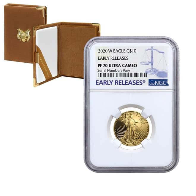 2020-W 1/4 oz $10 Proof Gold American Eagle NGC PF 70 UCAM Early Releases